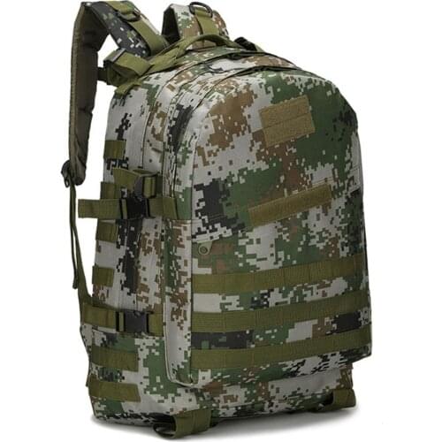 45L Military Tactical Bag Army Molle Backpack Camping Rucksack Travel Outdoor Trekking Hunting Mochila Militar Large Capacity