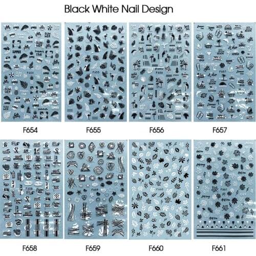 8Pcs/lot 3D Holographic Stickers for Nails Laser Simple Lines Leaves Geometry Nail Wraps Sticker Art Decorations Transfer Decals