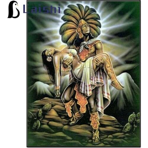 Full Diamond Embroidery Indian Couple Square Round Diamond Painting Africa Art 5d Diy Mosaic Picture Man Holding Woman Love Gift