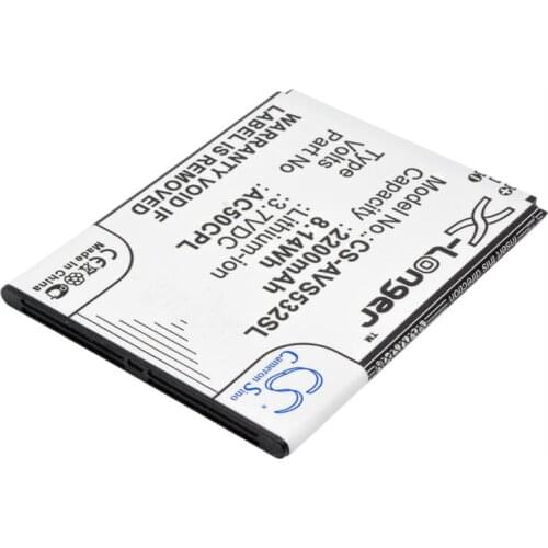 Cameron Sino 2200mAh battery for ARCHOS 50c Platinum AC50CPL BSE70H Mobile, SmartPhone Battery 76.15 x 60.14 x 4.32mm