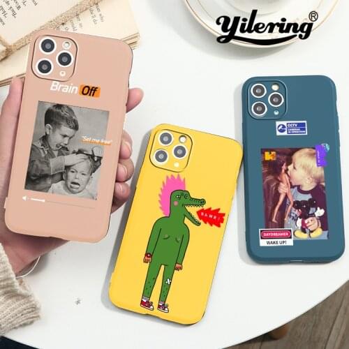 Fashion Funny Boys Phone Case For iPhone 7 8 Plus 12 Mini Pro 11 Pro XS Max XR X SE 2020 SE2 case Fine hole pink green Cover