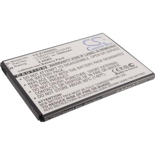 CS 1800mAh / 6.66Wh battery for T-Mobile MF64, Z64 Li3823T43P3h735350