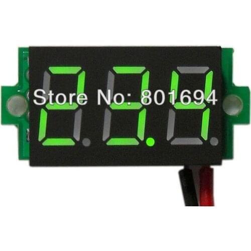 DC 3.2-30V Geen(Kelly) LED digital display Voltage Panel Meter Voltmeter/18650 battery
