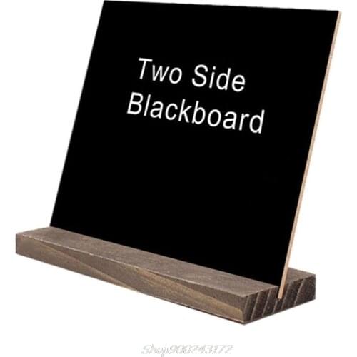 1Set Wood Tabletop Chalkboard Double Sided Blackboard Message Board Children Kids Toy Jy27 20 Dropship