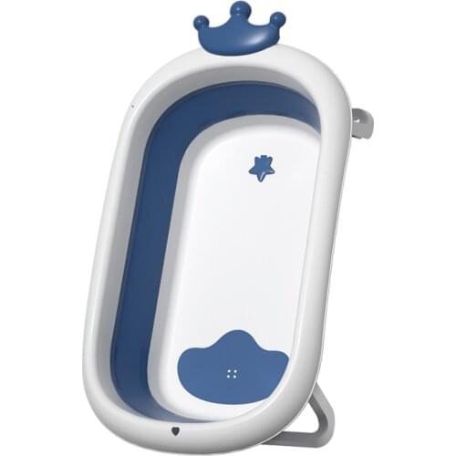 Baby shower folding basin newborn bath tub household large children can sit and lie down bucket