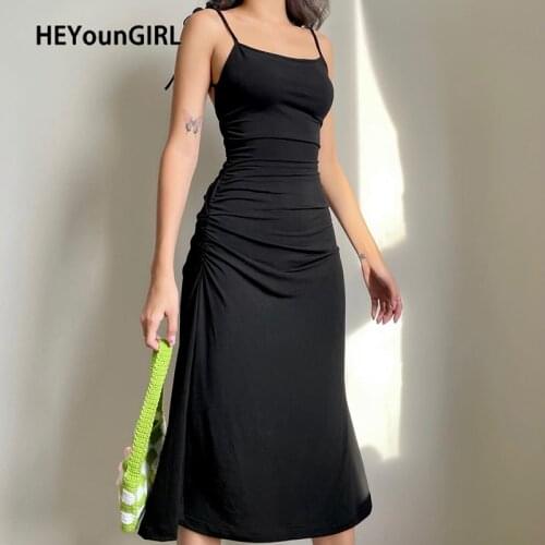 Летние платья миди Heyoungirl China At AliExpress