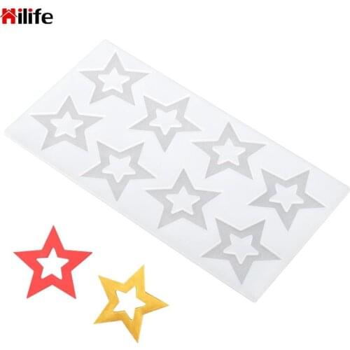 HILIFE 3D Star Shape Chocolate Mould Cake Decorating Tools Cupcake Silicone Decor Muffin Pan Baking Stencil Kitchen Bakeware