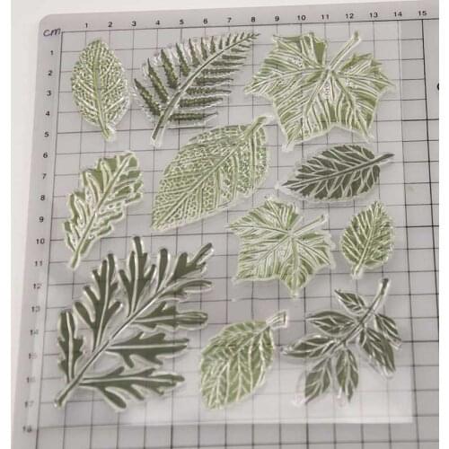 Leaves Transparent Clear Silicone Stamp for DIY scrapbooking/photo album Decorative card making new 2019