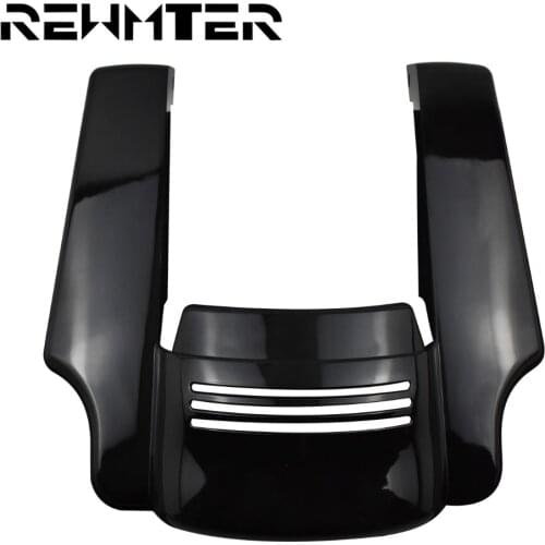 Motorcycle 5‘’ Stretched Black Rear Fender Extension Covers ABS Plastic For Harley Touring Street Road Glide Road King 2014-2019