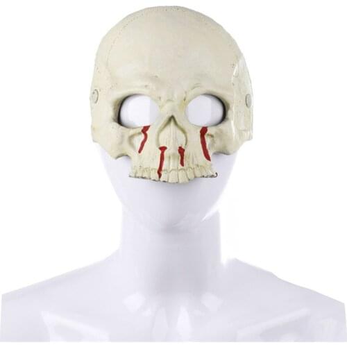 New 3D Bone Skull Scary Adult Mask PU Foam Halloween Mask Day of the Dead Cosplay Masquerade Props Carnival Party