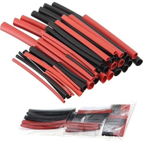 New Arrival 42pcs 2:1 Polyolefin H-type Heat Shrink Tubing Tube Sleeving Assorted Wrap Wire Black Red Promotion Heatshrink Tubes