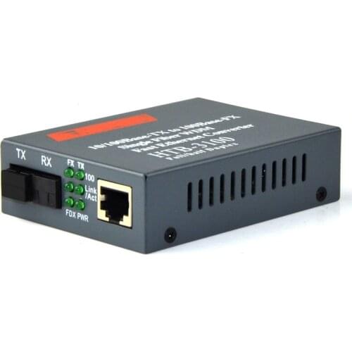 10/100Mbps Optical Fiber Media Converter Fiber Receiver HTB-3100-B