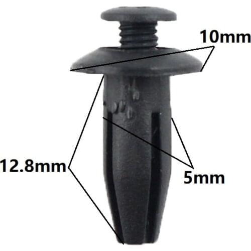 Plastic Auto Car Ventilation Screw Push Type 5mm Hole Small Cover Fastener Clips Retainer Rivets For Jeely