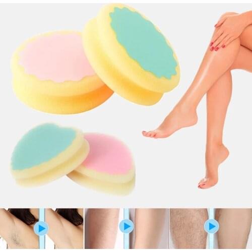 Popular Magic Painless Hair Removal Depilation Sponge Pad Remove Hair Remover Women Hair Remover Sponge Effective Skin Care