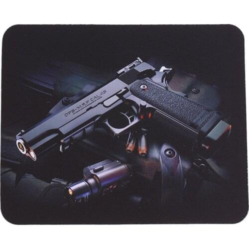 Guns Pattern Anti-Slip Laptop Computer PC Mice Gaming Mouse Pad Mat Mousepad For Optical Laser Mouse 22cm*18cm drop ship