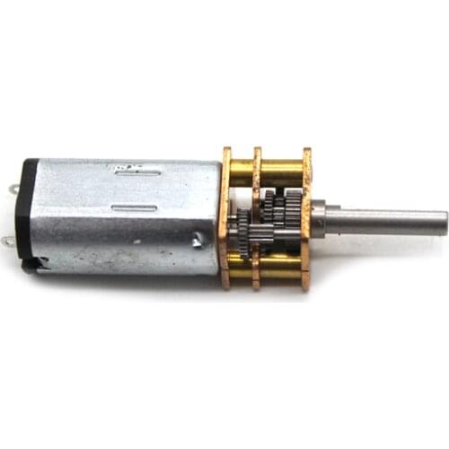 N30 Geared Motor DC 6V Speed Reducer Motor 3mm D Axis Shaft, 170rpm, Large Torque Copper Gearbox Small Motor for Robot Models