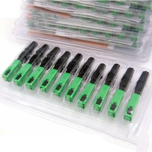 Special Wholesale New SCAPC FTTH Optical Fiber Fast Connector Embedded Telecom grade cold junction 100 pcs/lots FOR Russia