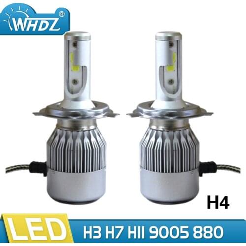 WHDZ H4 LED Headlight Bulb 75W 6500K 8000Lumens Extremely Brigh Hi/Lo Beam with COB Chips Conversion Kit LED Headlight H7 H1 H11