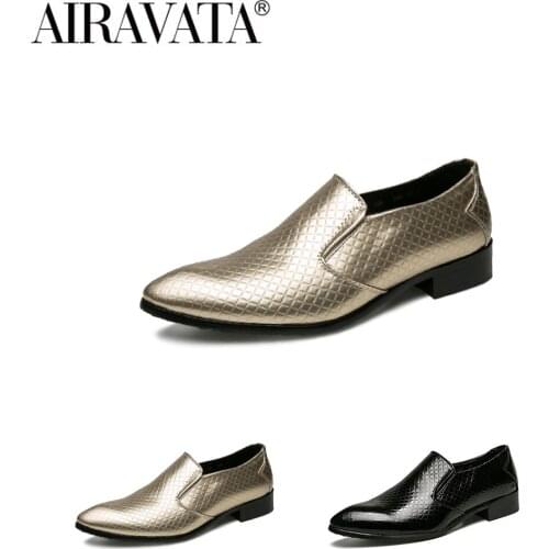 Newbeads Mens Formal Shoes Leather Slip On Male British Casual Business Office Wedding Dress Footwear Pointed Toe Shoes for Men