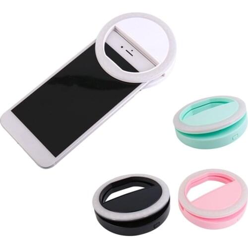 Universal Portable LED Flash Fill Light Up Selfie Luminous Lamp Phone Ring for IPhone 6 6S Plus 7 7 8 Plus X