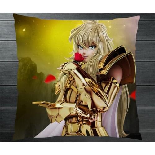 Saint Seiya Gold Zodiac Pisces Aphrodite Fanart 40*40cm Two Side Pillowcase Pillow Case Cover Cosplay Gift BED/SOFA/CAR Decor