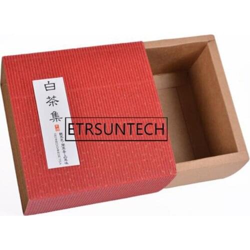 100pcs Drawer Style Gift Box Small Cardboard Packing Box With Cover Red Green Corrugated Paper Boxes For Packaging