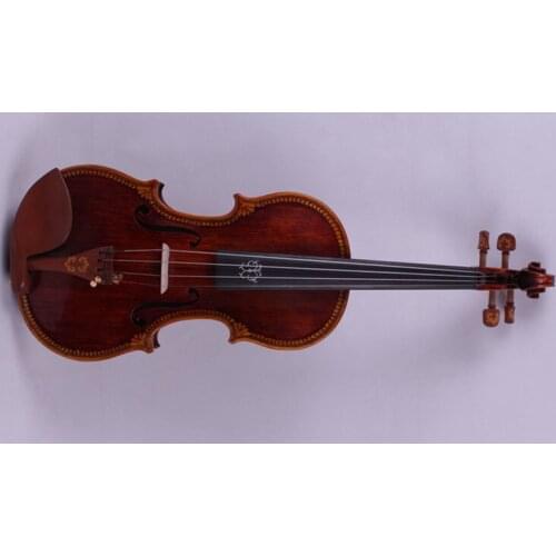 101# 4 string 4/4 Violin Ebony parts Flame Maple Back Antique Varnish Spruce Master