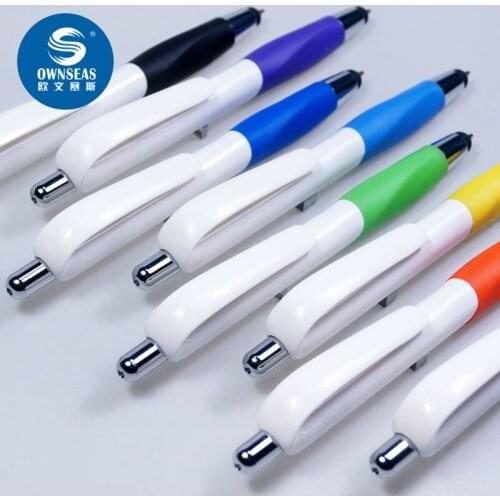 500 pcs/lot novelty plastic ballpoinpen stylus pen for promotional logo and writing