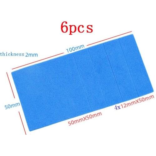 6pcs Blue Sponge Brake 96005 15492 15441 Heavy Brake 2mm Thickness Accessories for 1/32 Scale Tamiya Mini 4WD Car