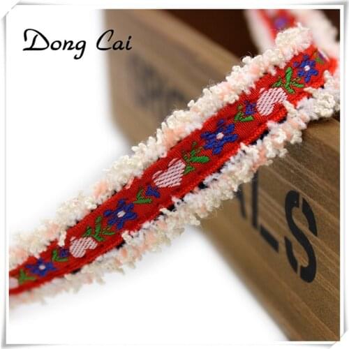 5yards/lot 2CM Korean hair accessories Embroidery cloth jeans ribbon boho shoes diy straps pets accessories for dogs lace fabric