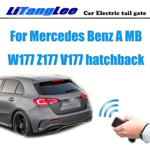 LiTangLee Car Electric Tail Gate Lift Rear Door Assist System For Mercedes Benz A MB W177 Z177 hatchback Remote Electric Handle