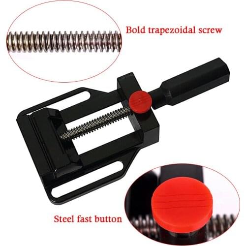 LY CNC Router Black Portable Mini Vise Parallel-jaw Vice Table Vice Flat Tongs for Woodwork Carving