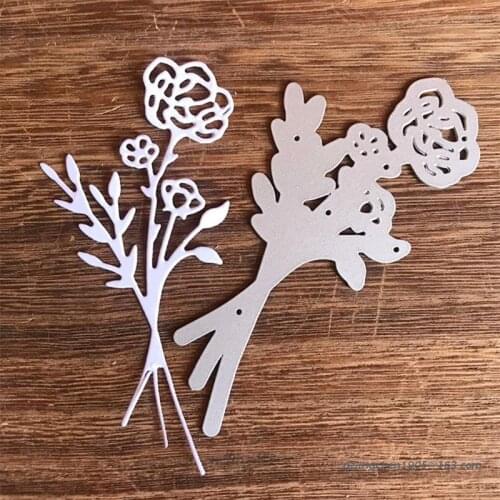 P8DE Flowers Leaves Metal Cutting Dies Stencil DIY Scrapbooking Album Paper Card Mold