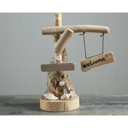 European creative handmade wooden sign simple ornaments Bar lounge, office desk decoration free shipping