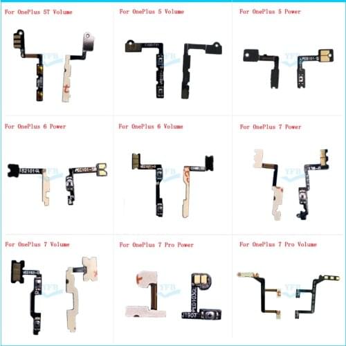 10PCS For Oneplus 1+ 5 1+ 5T 1+ 6 1+ 7 1+ 7 Pro One plus Five Six Seven Power on off Volume up Side button key Flex Cable Part