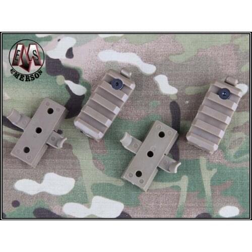Tactical Helmet Rail Adapter Mount Set for FAST ACH MICH IBH Helmet Rail Connectors Accessories Picatinny Adapter 20mm 4 PCS set