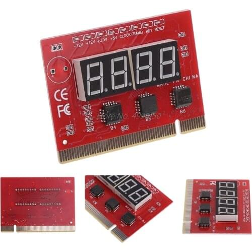 Computer Analysis PCI POST Card Motherboard LED 4-Digit Diagnostic Test PC Analyzer Network Repair Tool Kit New Dropship