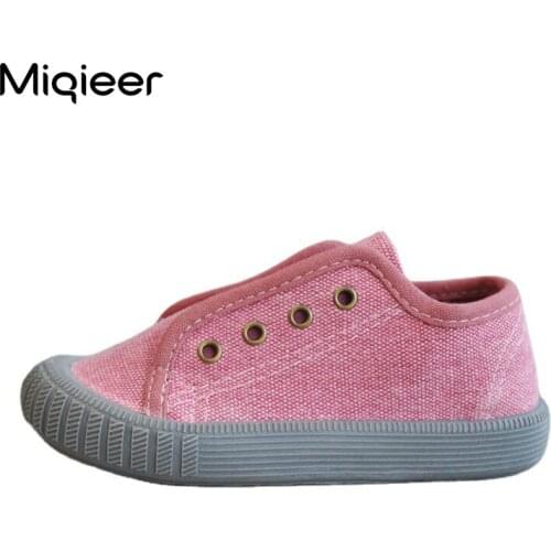 2021 Spring Kids Canvas Shoes For Boys Girls Breathable Children Sneakers Fashion Baby Toddler Soft Bottom Casual Flats Shoes