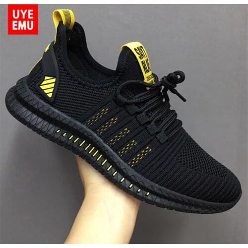 UYEEMU Sport Running Men Shoes Air Mesh Breathable 2021 Summer New Cushioning Casual Lightweight Sneakers Large Size 39-48 #7677