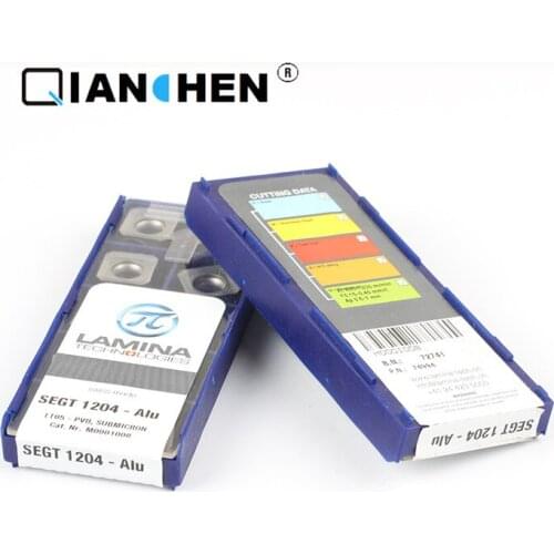 Genuine original high quality high-performance LAMINA SEGT 1204-Alu LT05 (10pcs/lot) tungsten Carbide Cutting tools inserts