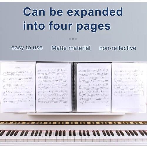A4 Size Music Score Paper Sheet Note Folder 40 Pages File Music Book Clip Practice Piano Paper Sheets