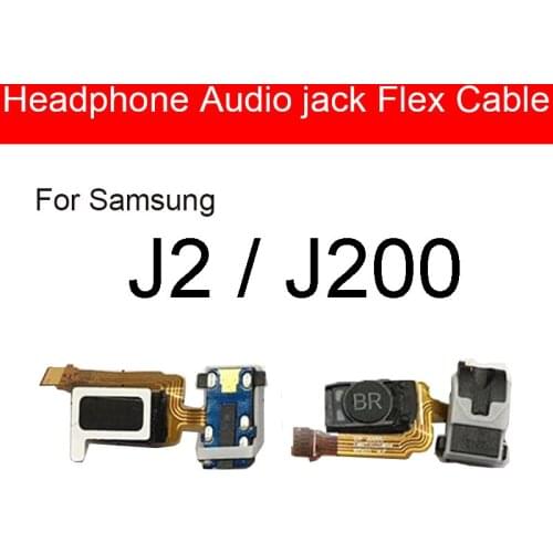 Earphone Headphone Jack Audio Flex Ribbon For Samsung Galaxy J2 J200 J200F Earphone Jack + Earpiece Flex Cable Replacement Parts