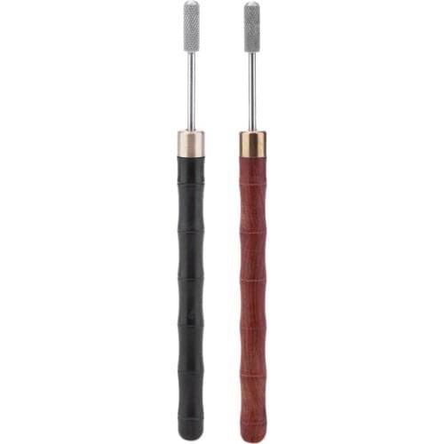 Brass Head DIY Leather Edge Treatment Roller Pen Sandalwood Edge Oil Pen DIY Leathercraft Processing Accessories Tools