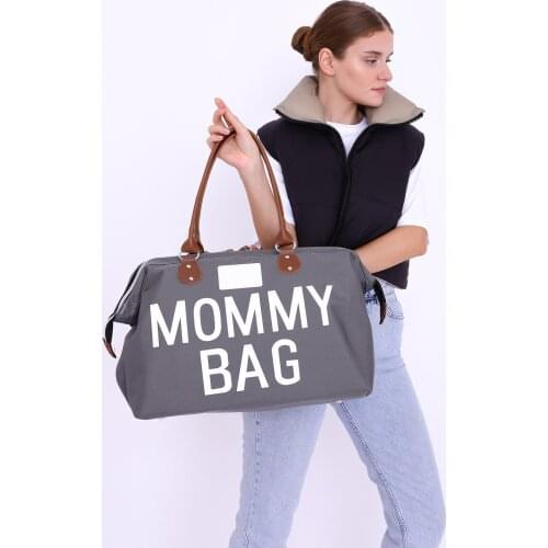 Shule Bags Anne Bebek Bakım Çantası Mommy Gri Bebek Sterilizasyon Çantası