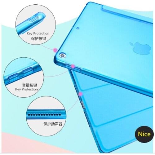 SUREHIN Good smart case for iPad 2018 2017 9.7 cover smart case inch thin transparent hard back magnetic auto sleeve slim