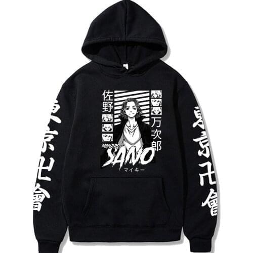 Tokyo Revengers Hoodies Men Women Anime Print Casual Pullover Unisex Loose Tops
