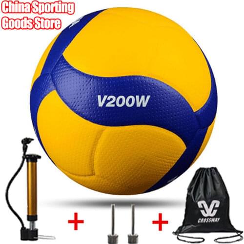 New Style High Quality Volleyball V200W, Competition Professional Game Volleyball 5 Indoor Volleyball , gift Pump + Needle + Bag