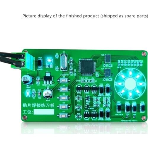 Built-in test function rotating lamp patch welding kit electronic DIY production parts