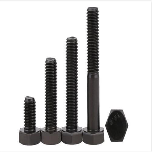10pcs 12.9 Grade high-strength external hexagonal screws with extended bolts and screws M10 M12*16/20/100
