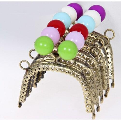 DIY women coin bag making metal clasp knurling purse frame 7.5cm mini size 10pcs/lot